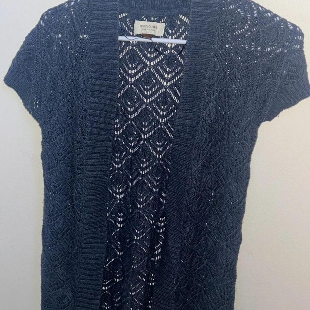Sonoma-goods-for-life Women's Navy and Blue Vest